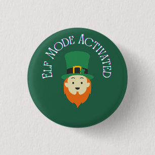 Elf Mode Activated Christmas Banner – Holiday Part Button