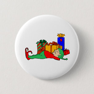 Elf Naps Pinback Button