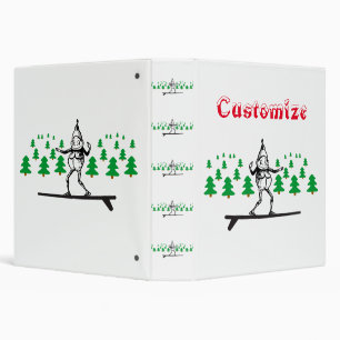 Elf on a Surfboard Thunder_Cove 3 Ring Binder