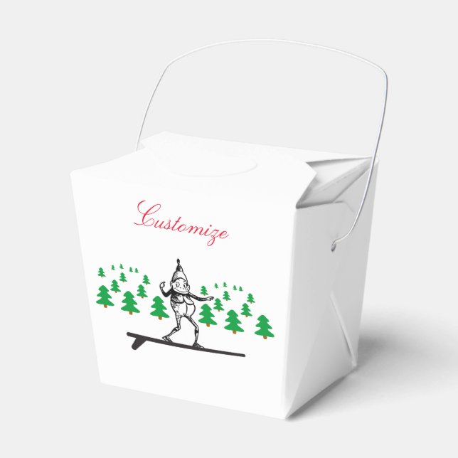 Elf on a Surfboard Thunder_Cove Favor Boxes (Front Side)