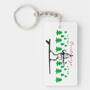 Elf on a Surfboard Thunder_Cove Keychain