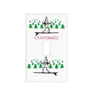 Elf on a Surfboard Thunder_Cove Light Switch Cover