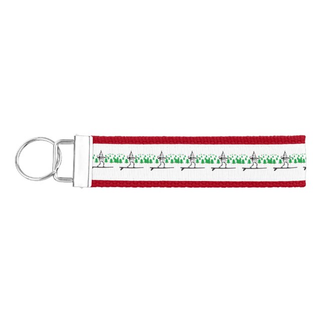 Elf on a Surfboard Thunder_Cove Wrist Keychain (Keys on Left)