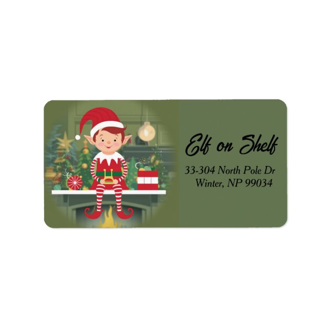Elf on Shelf Return Address Label (Front)