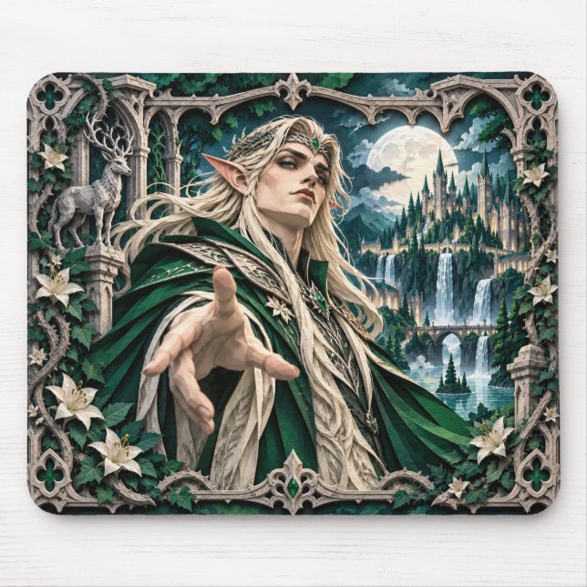 Elf, Paper Cut Monster Mouse Pad (Front)