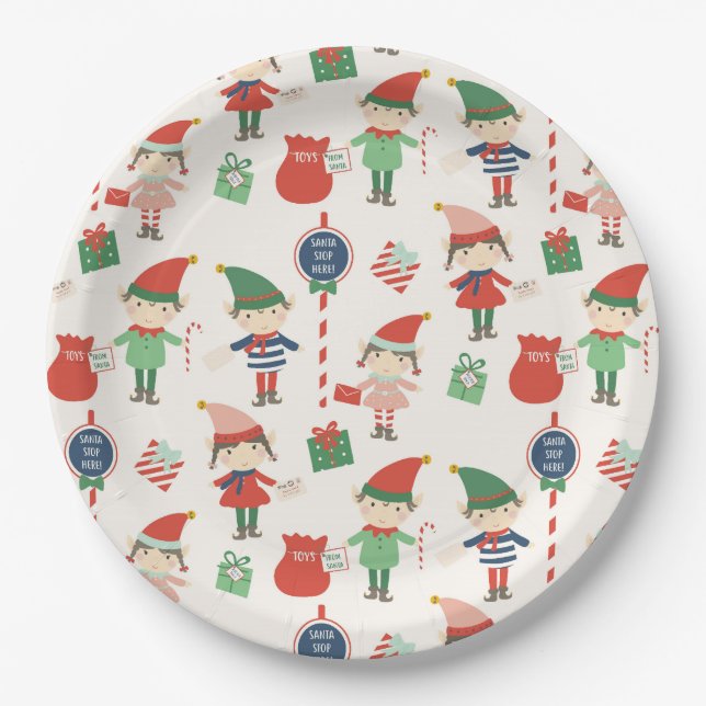 Elf Paper Plates (Front)