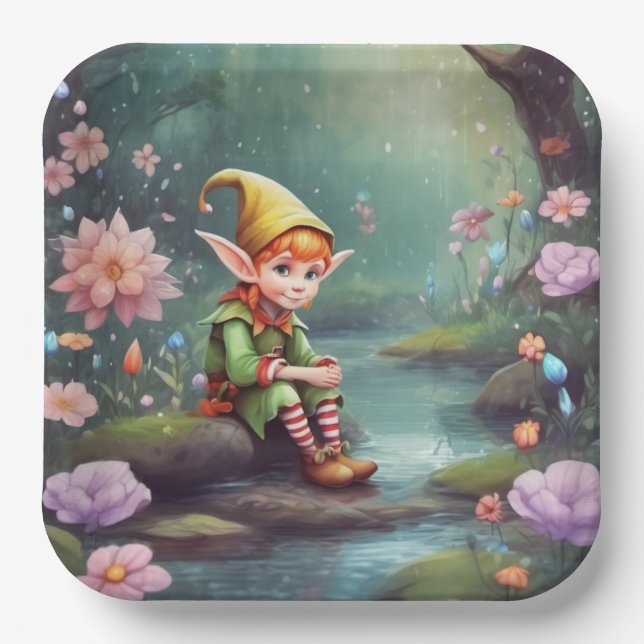 Elf Paper Plates (Front)