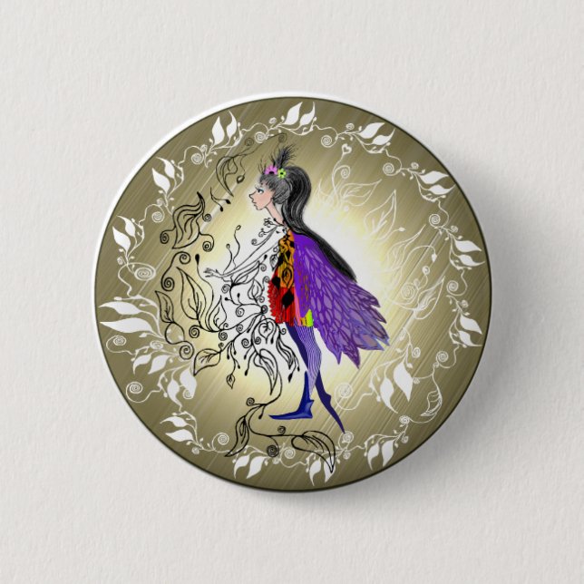 Elf Pinback Button (Front)