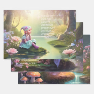 Elf Poetry Wrapping Paper Sheets