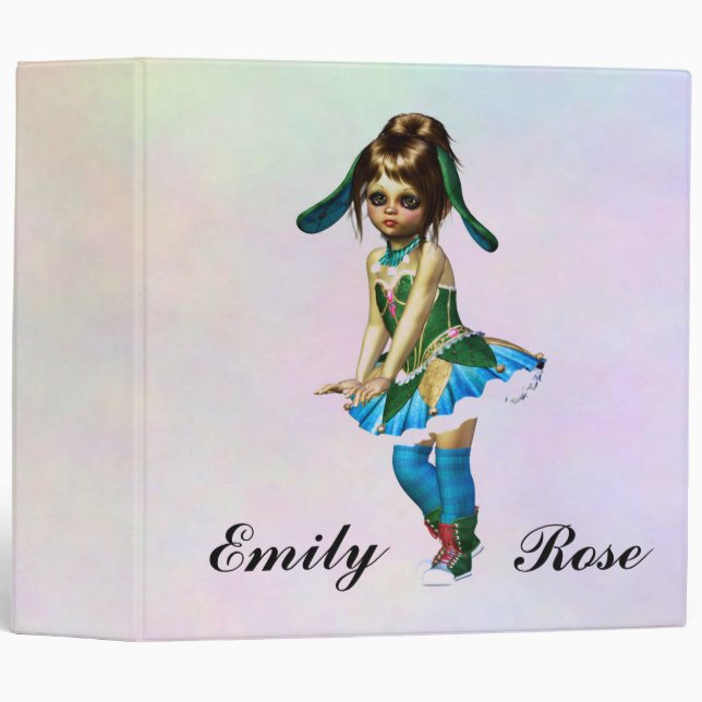 Elf Princess 3 Ring Binder (Front/Spine)