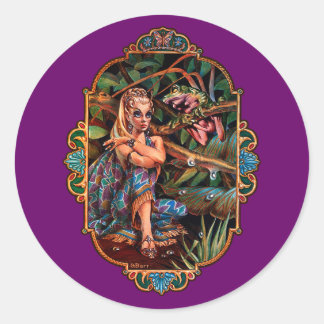 Elf Princess Classic Round Sticker