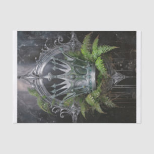 Elf Princess, Silver Crown of Ferns Tissue Paper