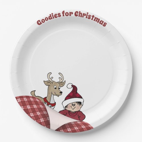 Elf Reindeer and Goodies for Christmas Paper Plates