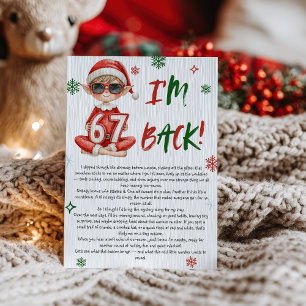 Elf Return Letter Christmas 6 7 meme trend Im Back Invitation
