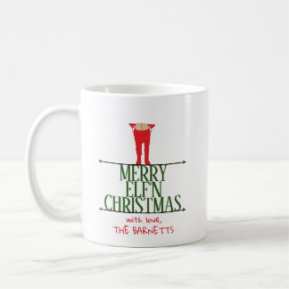 Elf Shenanigans Christmas Greeting Sign Coffee Mug