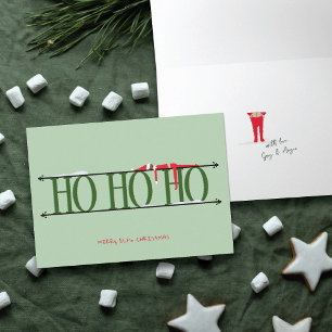 Elf Shenanigans Wrought Iron Sign Christmas Card