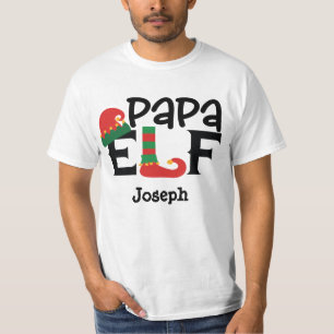 Elf Shoe Papa Elf Add Name Personalized T-Shirt
