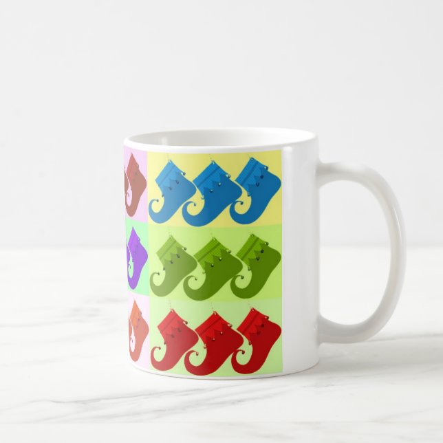 Elf Shoe Pop Art Coffee Mug (Right)