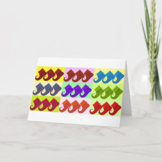 Elf Shoe Pop Art Holiday Card