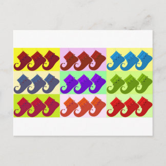 Elf Shoe Pop Art Postcard