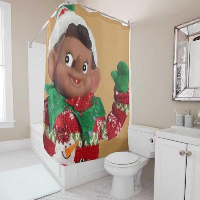 Elf Shower Curtain (In Situ)