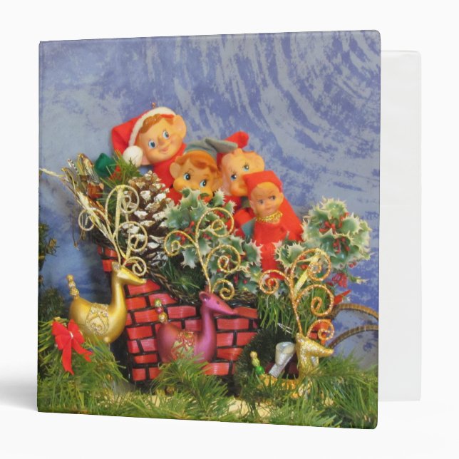 Elf Sleigh 3 Ring Binder (Front/Inside)