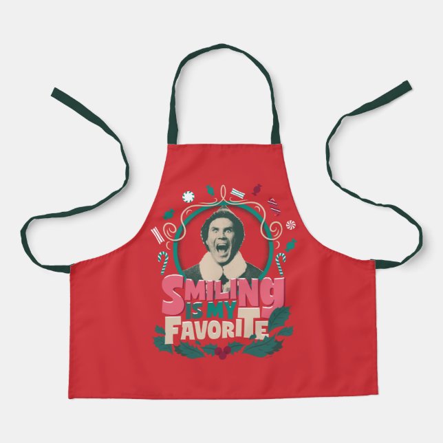 Elf - Smiling is My Favorite Apron (Front)
