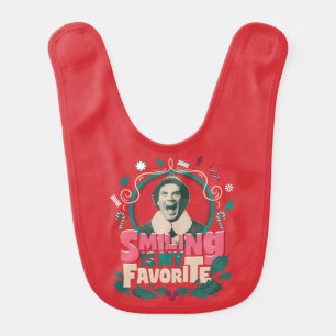 Elf - Smiling is My Favorite Baby Bib