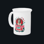 Elf - Smiling is My Favorite Beverage Pitcher<br><div class="desc">Share the holiday cheer with Buddy the Elf and this "Smiling is my favorite" graphic! Wear this on a comfy sweater,  tote bag,  or mug. Shop this design on many more custom Zazzle gifts.</div>