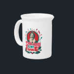 Elf - Smiling is My Favorite Beverage Pitcher<br><div class="desc">Share the holiday cheer with Buddy the Elf and this "Smiling is my favorite" graphic! Wear this on a comfy sweater,  tote bag,  or mug. Shop this design on many more custom Zazzle gifts.</div>