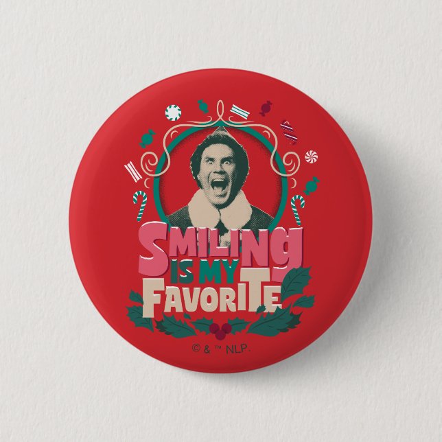 Elf - Smiling is My Favorite Button (Front)