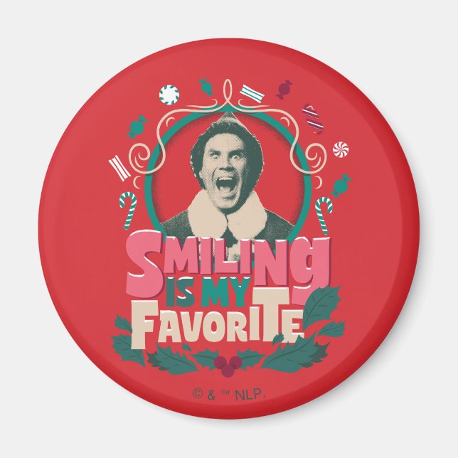 Elf - Smiling is My Favorite Magnet (Front)