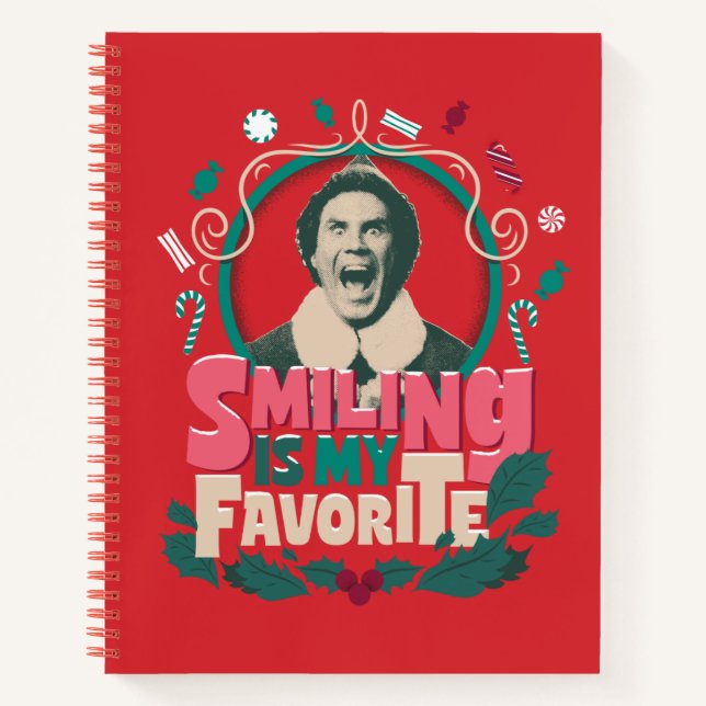 Elf - Smiling is My Favorite Notebook (Front)
