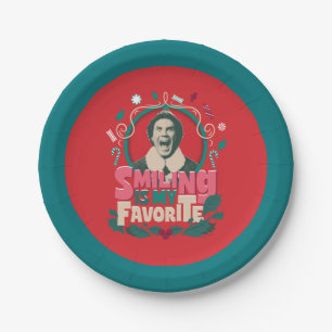 Elf - Smiling is My Favorite Paper Plates