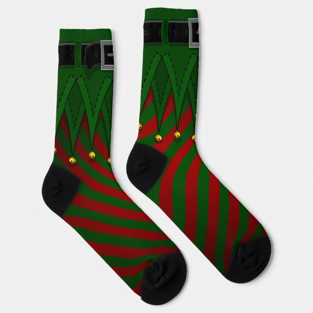 Elf Socks Festive Christmas Elf Costume Socks (Right)