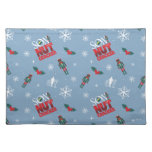 Elf "Son of a Nutcracker" Winter Pattern Cloth Placemat