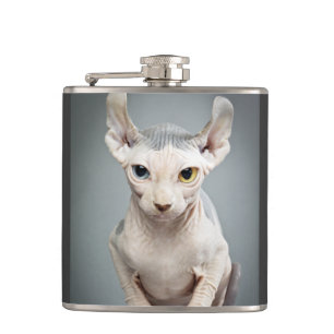 Elf Sphinx Cat Photograph Flask