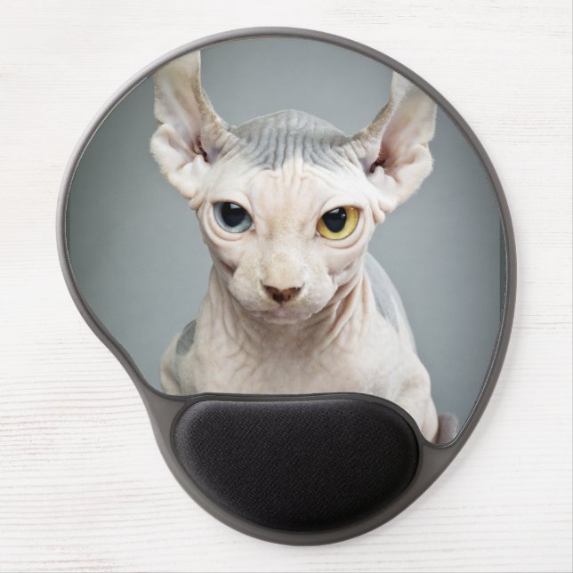 Elf Sphinx Cat Photograph Gel Mouse Pad (Front)