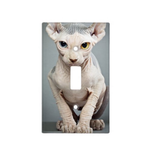 Elf Sphinx Cat Photograph Light Switch Cover