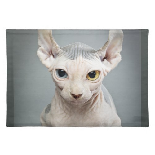 Elf Sphinx Cat Photography Cloth Placemat