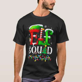 Elf Squad Christmas Family Matching Pajamas Elf Bo T-Shirt