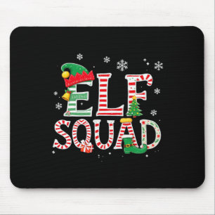 Elf Squad Christmas Family Matching Pajamas Kids F Mouse Pad