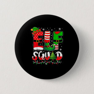 Elf Squad Christmas Family Matching Xmas Elf Pajam Button