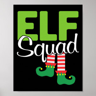 Elf Squad Christmas Gift Poster