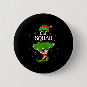 Elf Squad Christmas Matching Family Girls Women El Button