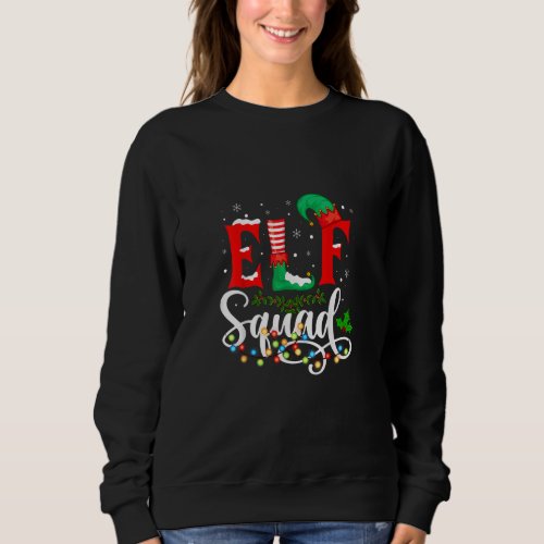 Elf Squad Christmas Matching Family Toddler Boy Gi Sweatshirt