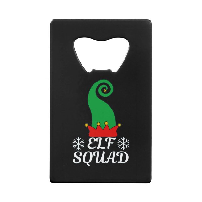 Elf Squad Credit Card Bottle Opener (Front)