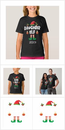 Elf squad Family Matching Christmas Shirts