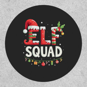 Elf Squad Funny Matching Christmas Outfit Patch