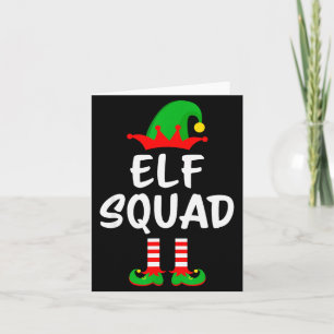 Elf Squad Matching Family Christmas Card